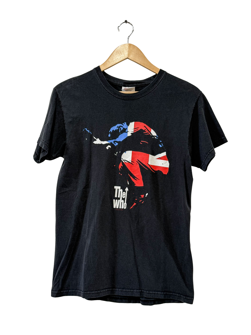 The Who 2004 Pete Townshend Union Jack Tee Small - J 1091