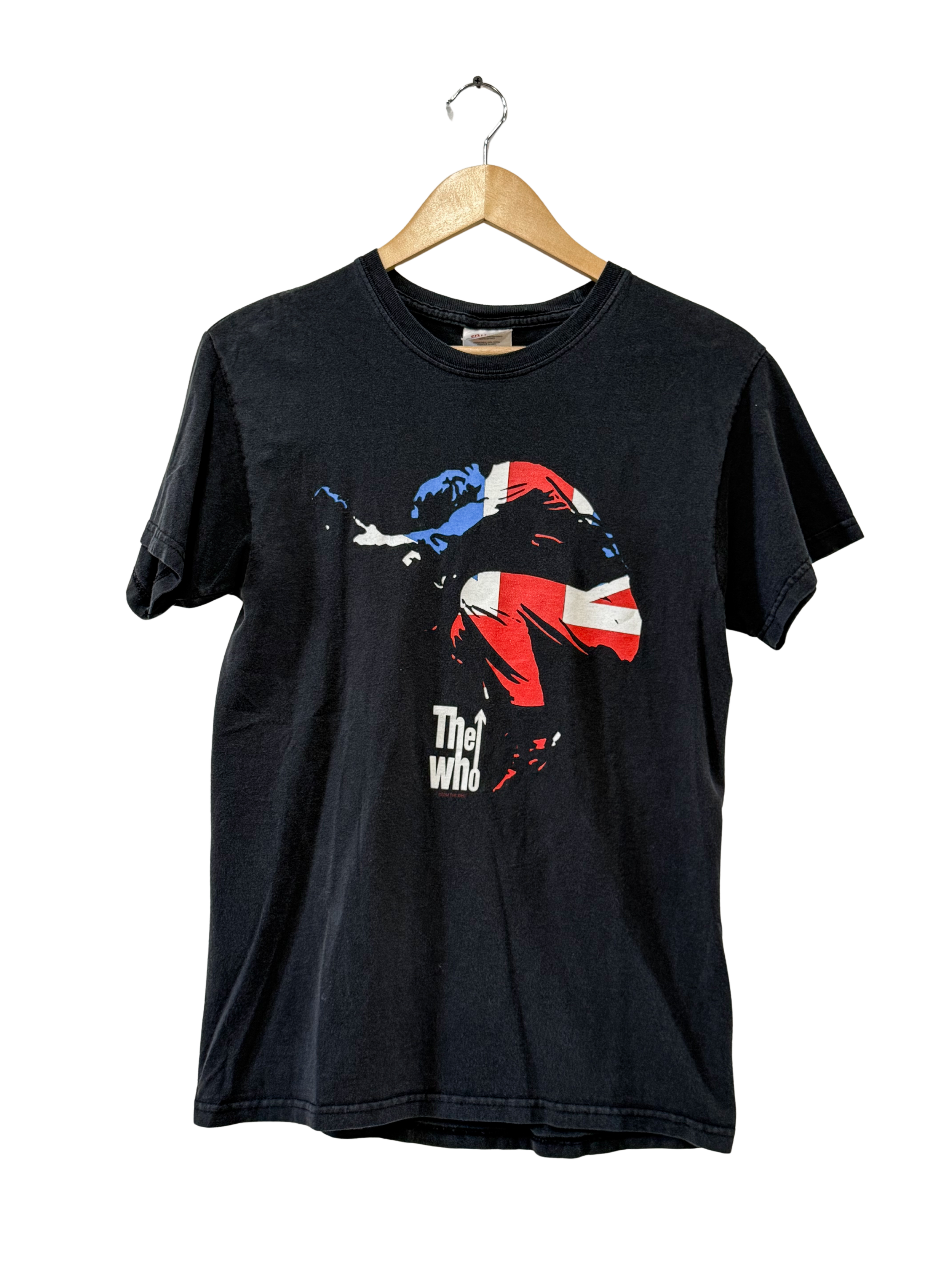 The Who 2004 Pete Townshend Union Jack Tee Small - J 1091