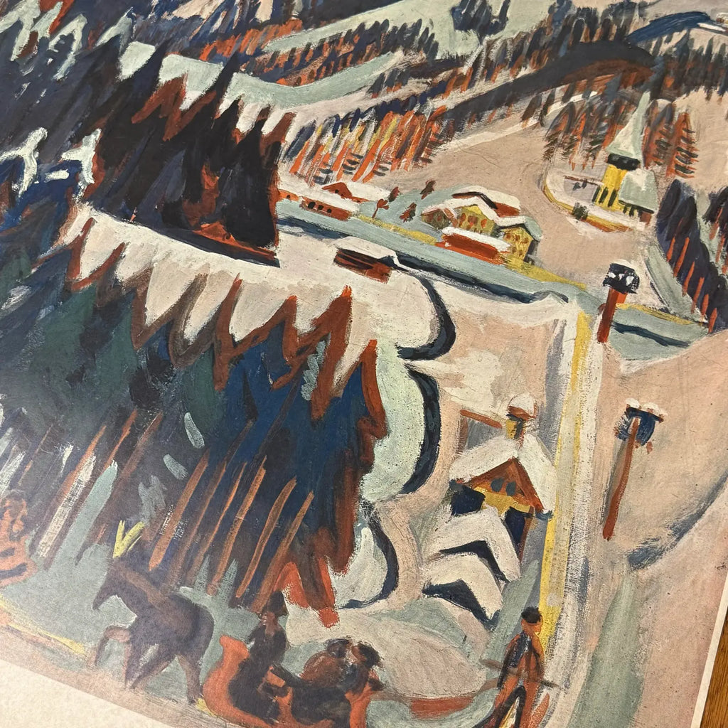 1920 Ernst Ludwig Kirchner “Sertig Valley” Landscape Poster
