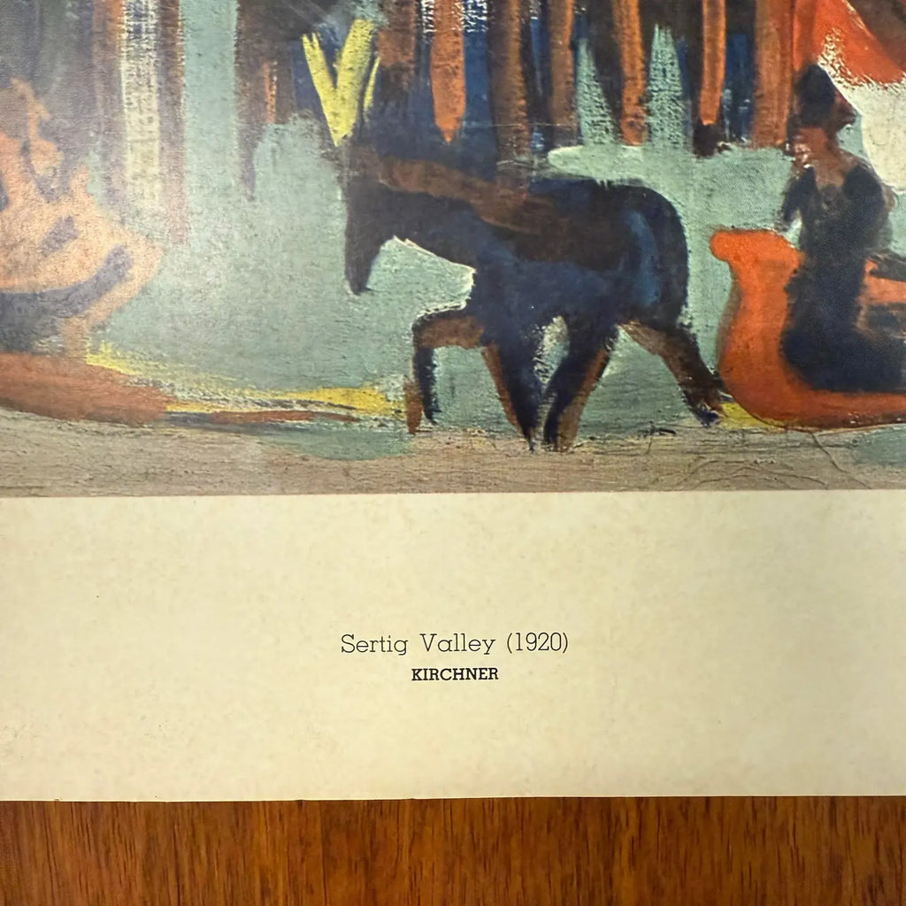 1920 Ernst Ludwig Kirchner “Sertig Valley” Landscape Poster