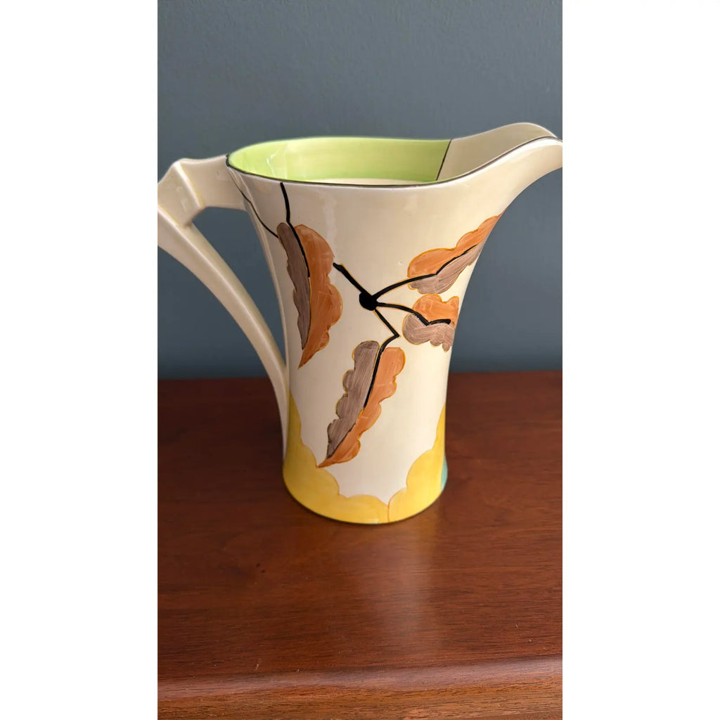 1933 Clarice Cliff “Secrets” Pattern Daffodil Shape Jug – Scarce Form