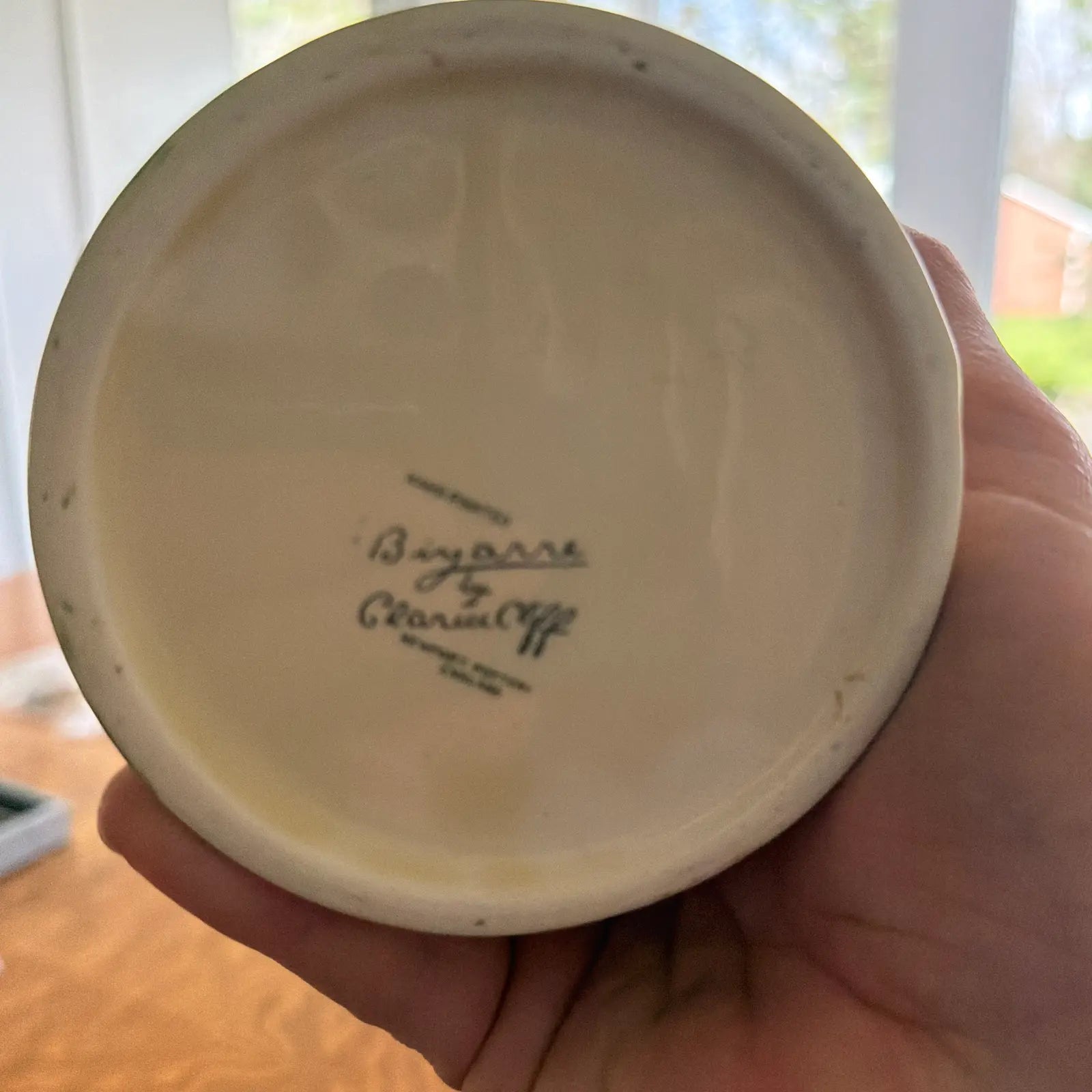 1933 Clarice Cliff “Secrets” Pattern Daffodil Shape Jug – Scarce Form