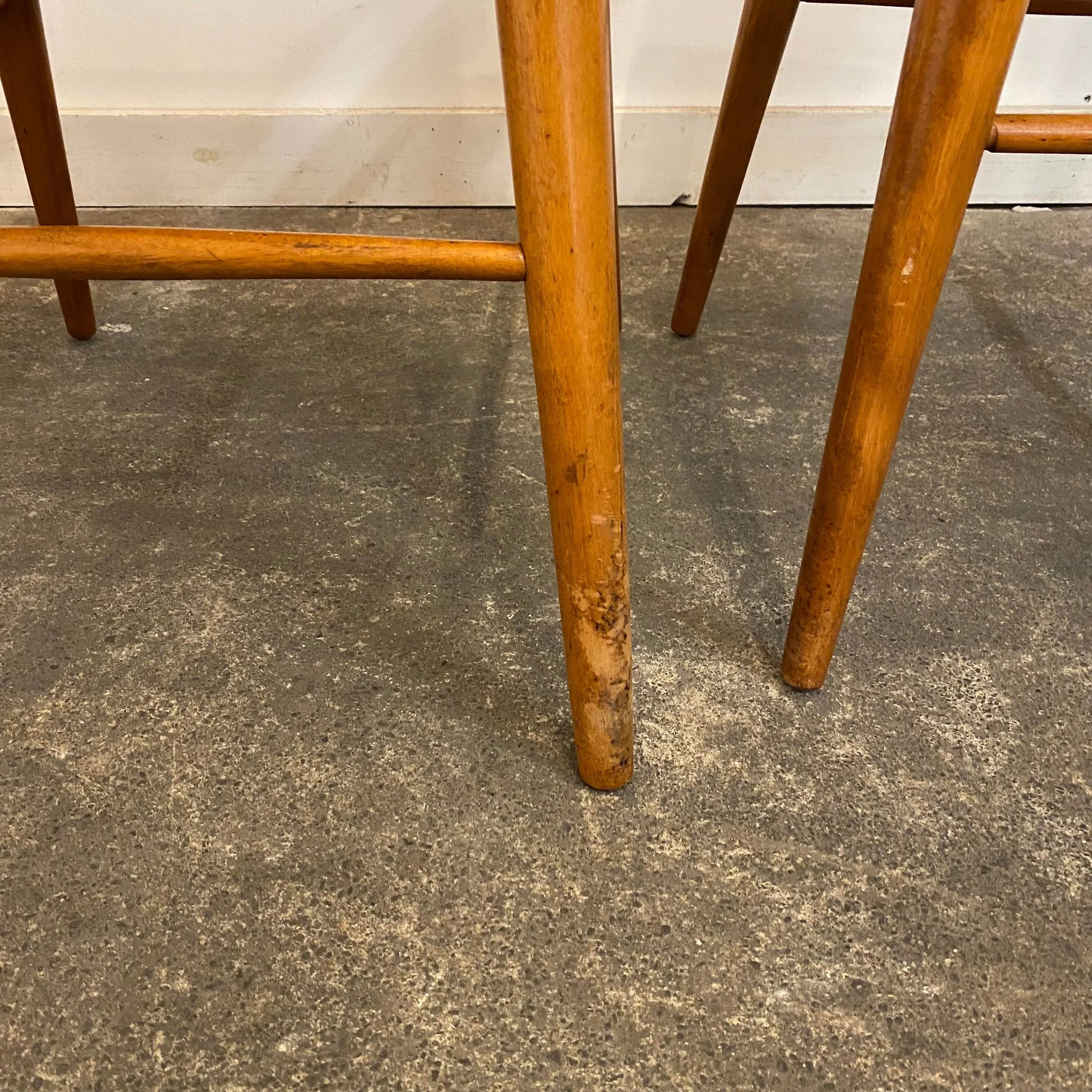 1950s Paul McCobb Planner Group Dining Table and Chairs with One Leaf - 6 Pieces