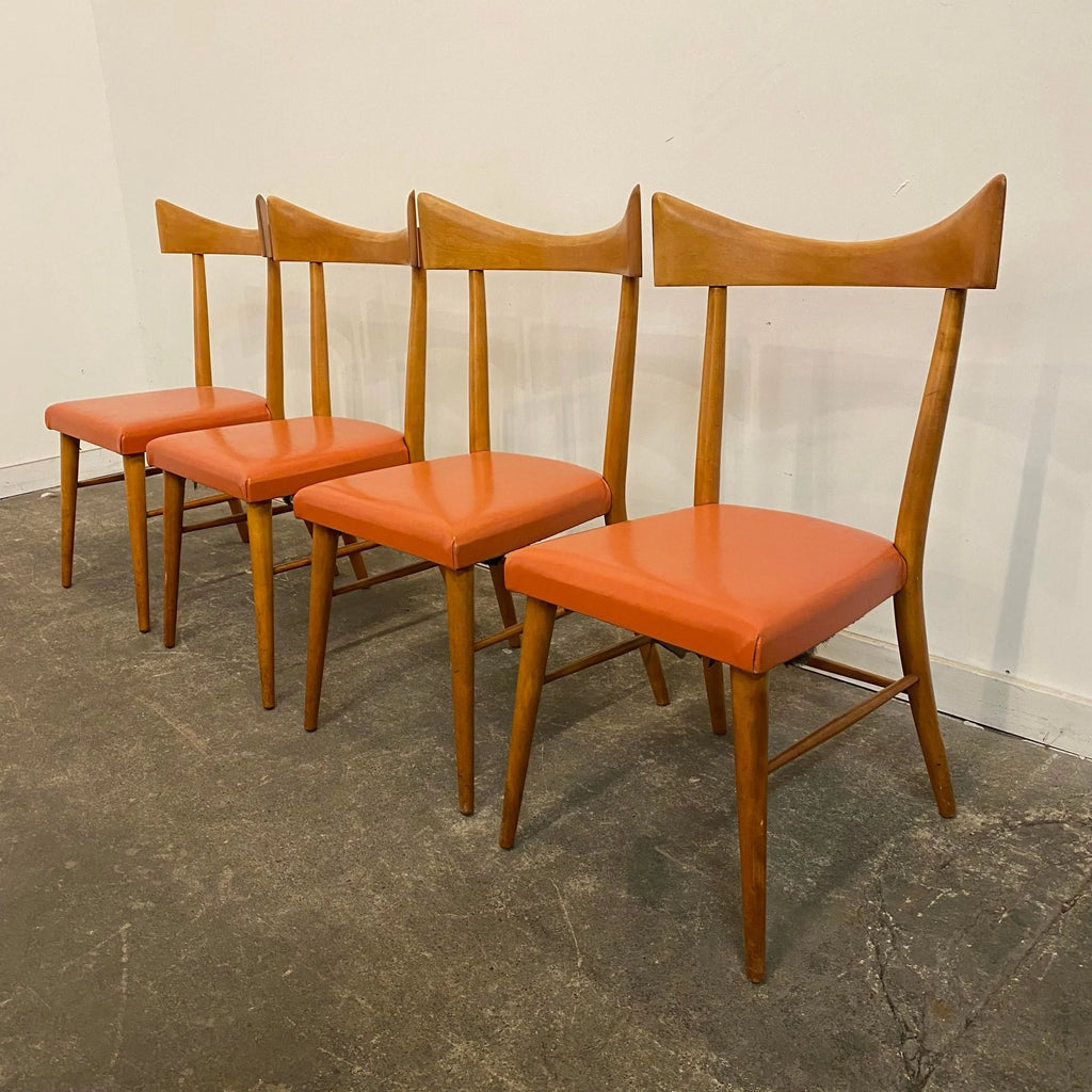 1950s Paul McCobb Planner Group Dining Table and Chairs with One Leaf - 6 Pieces