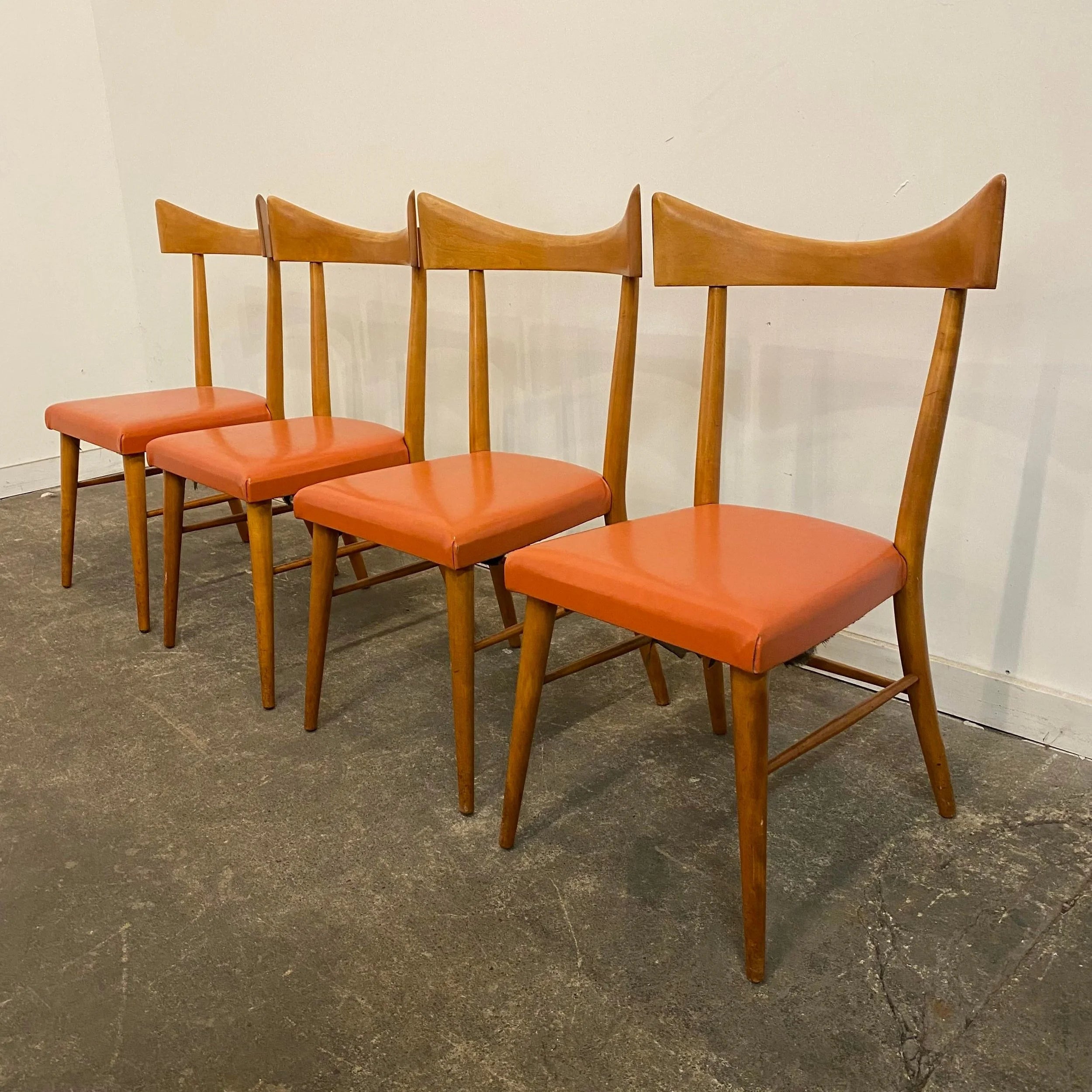 1950s Paul McCobb Planner Group Dining Table and Chairs with One Leaf - 6 Pieces