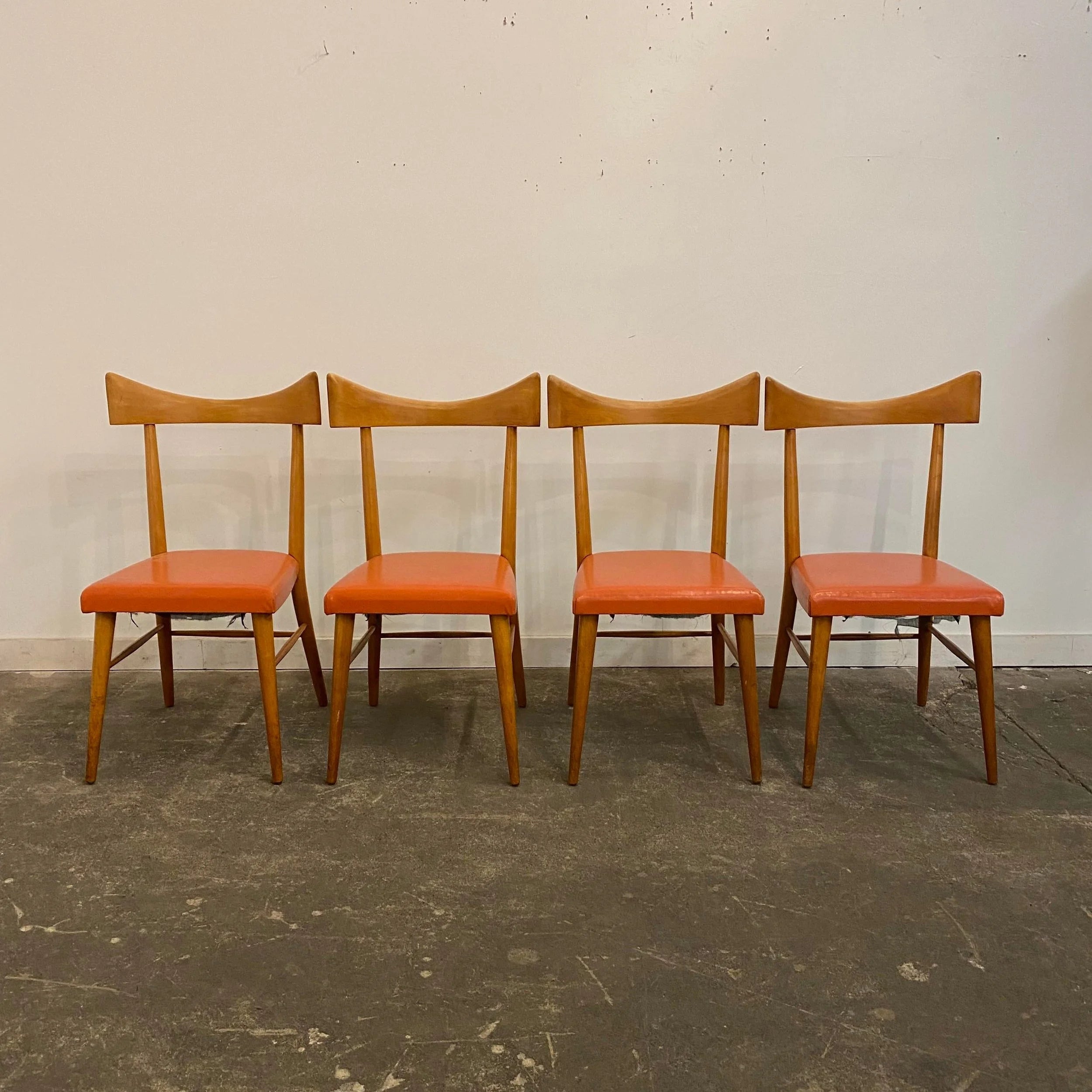1950s Paul McCobb Planner Group Dining Table and Chairs with One Leaf - 6 Pieces