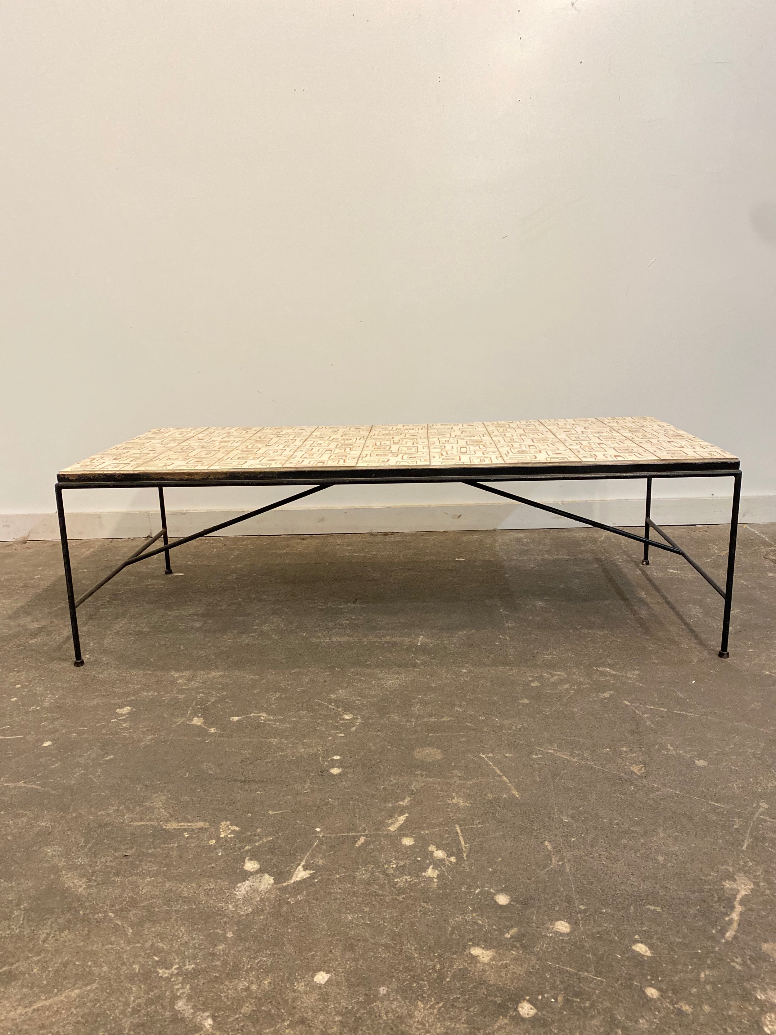 1960s Arden Riddle Tile Top Coffee Table