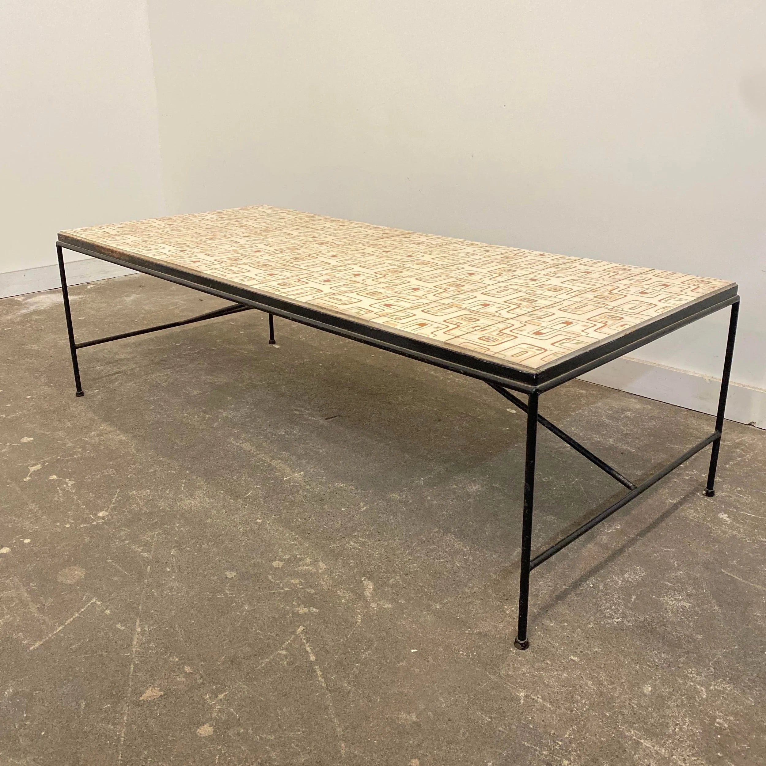 1960s Arden Riddle Tile Top Coffee Table
