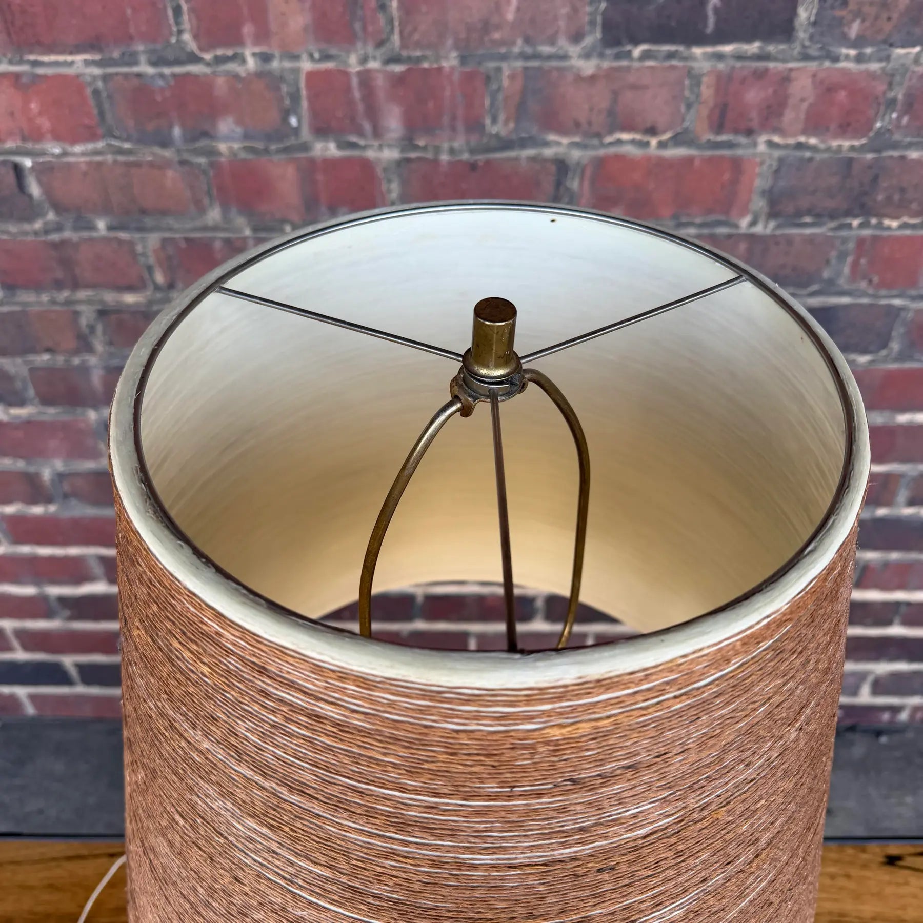 1960s Mid-Century Modern Lotte and Gunnar Bostlund Danish Brown Ceramic Table Lamp