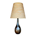 1960s Mid-Century Modern Lotte and Gunnar Bostlund Danish Brown Ceramic Table Lamp