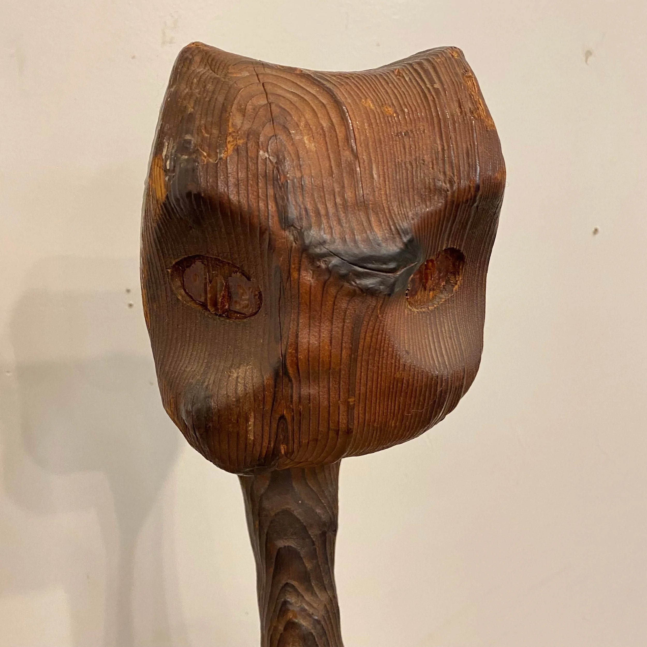 1960s Mid-Century Modern Witco Wood Carved Cat