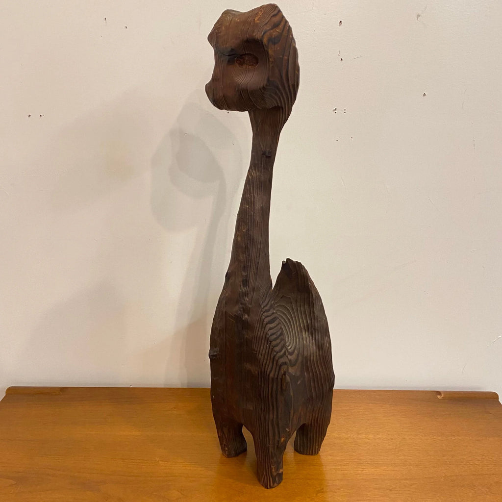 1960s Mid-Century Modern Witco Wood Carved Cat