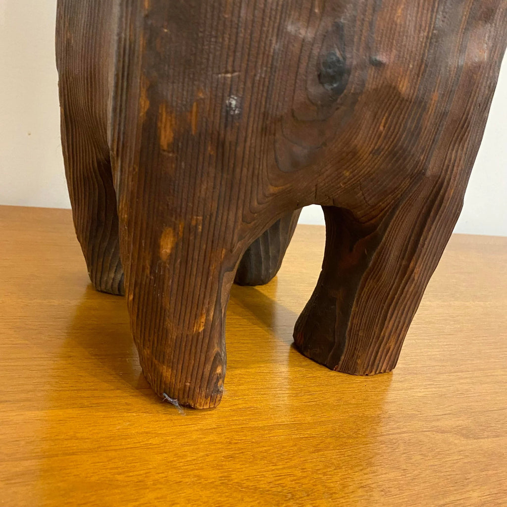 1960s Mid-Century Modern Witco Wood Carved Cat