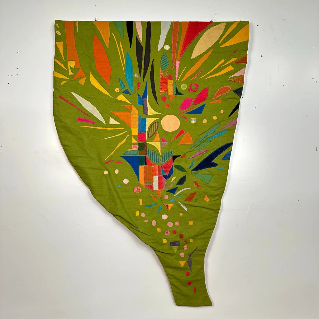 1960s Studio Made Kristina Friberg Fiber Art Tapestry “Joy”