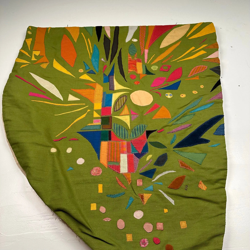 1960s Studio Made Kristina Friberg Fiber Art Tapestry “Joy”