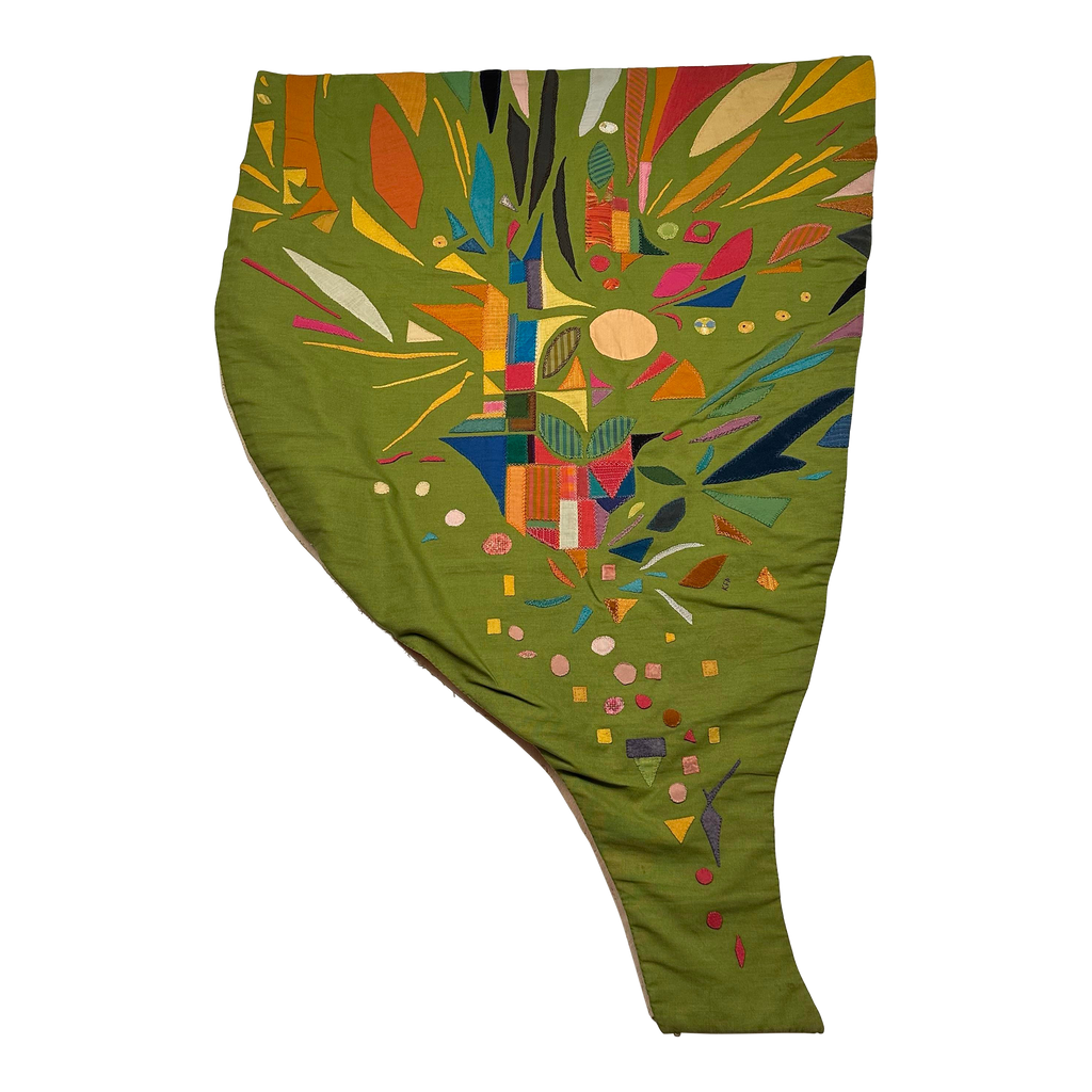 1960s Studio Made Kristina Friberg Fiber Art Tapestry “Joy”
