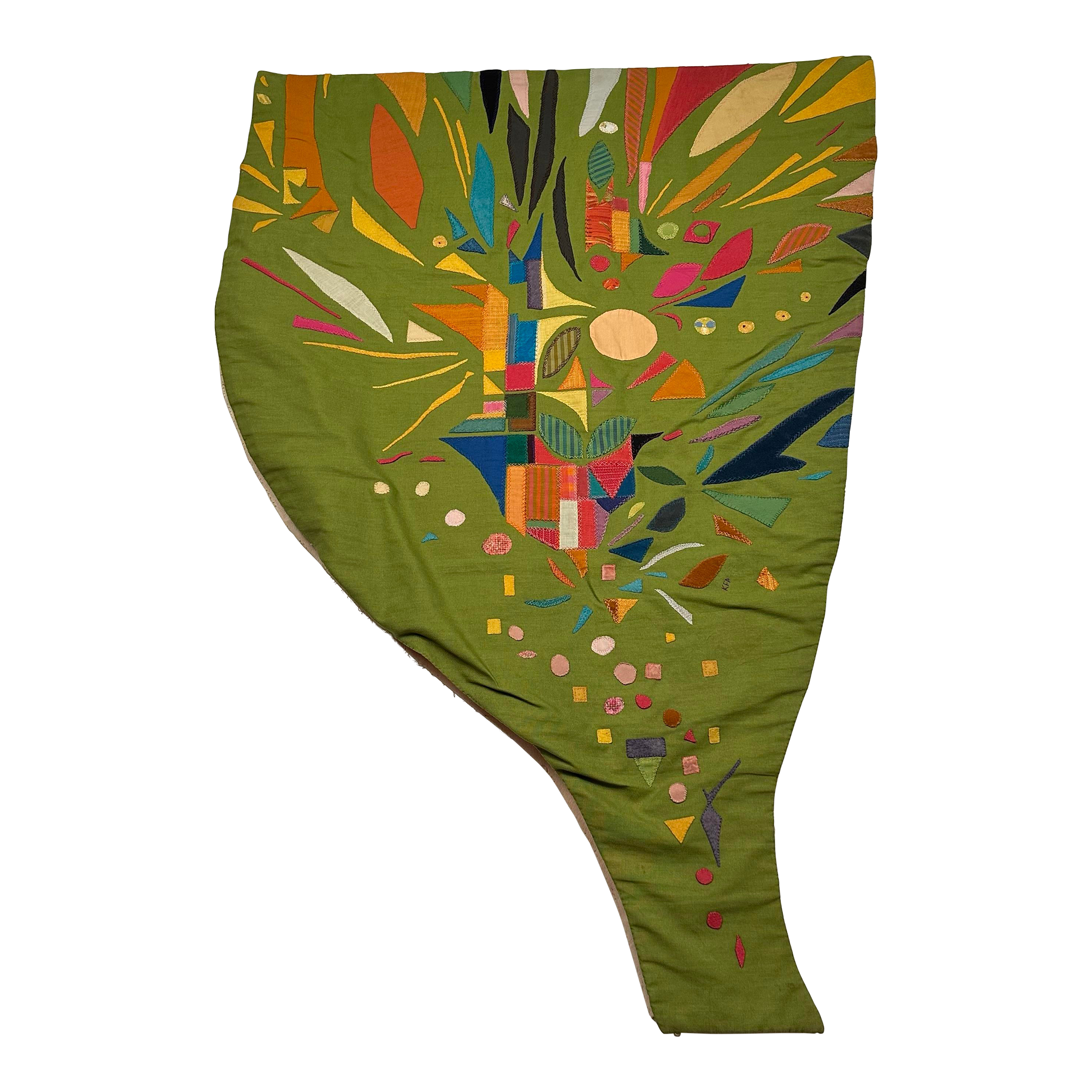 1960s Studio Made Kristina Friberg Fiber Art Tapestry “Joy”