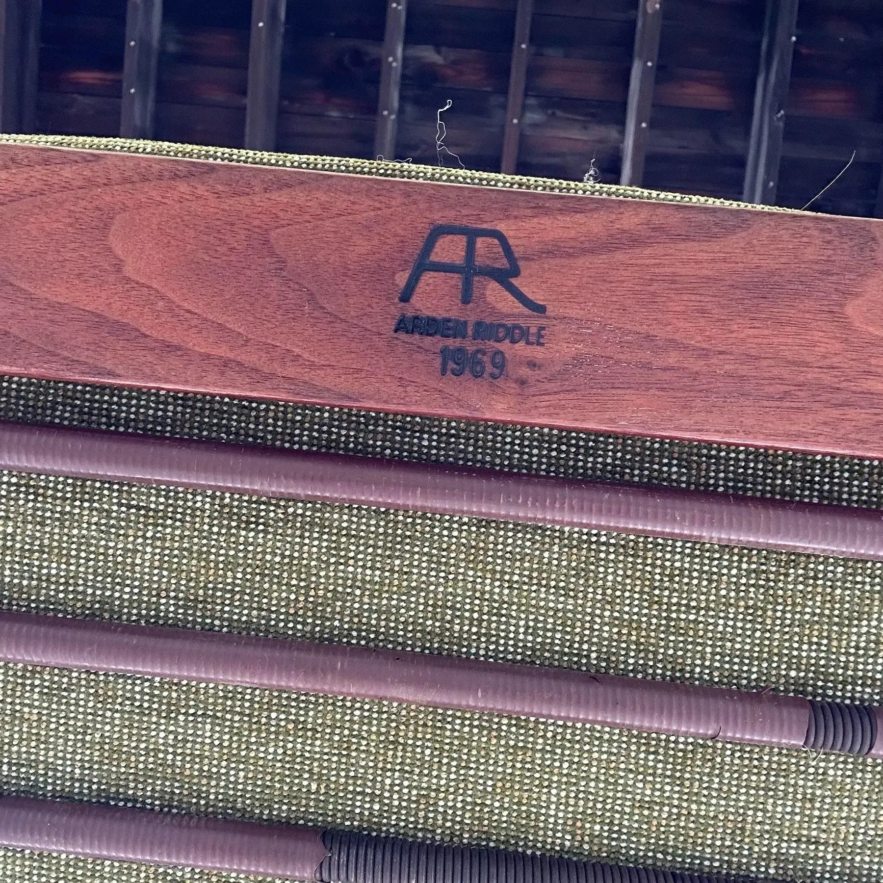 1969 Studio Made Arden Riddle Lounge Chair and Ottoman
