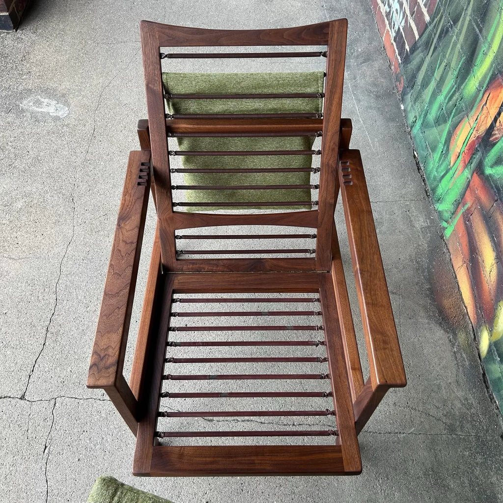 1969 Studio Made Arden Riddle Lounge Chair and Ottoman