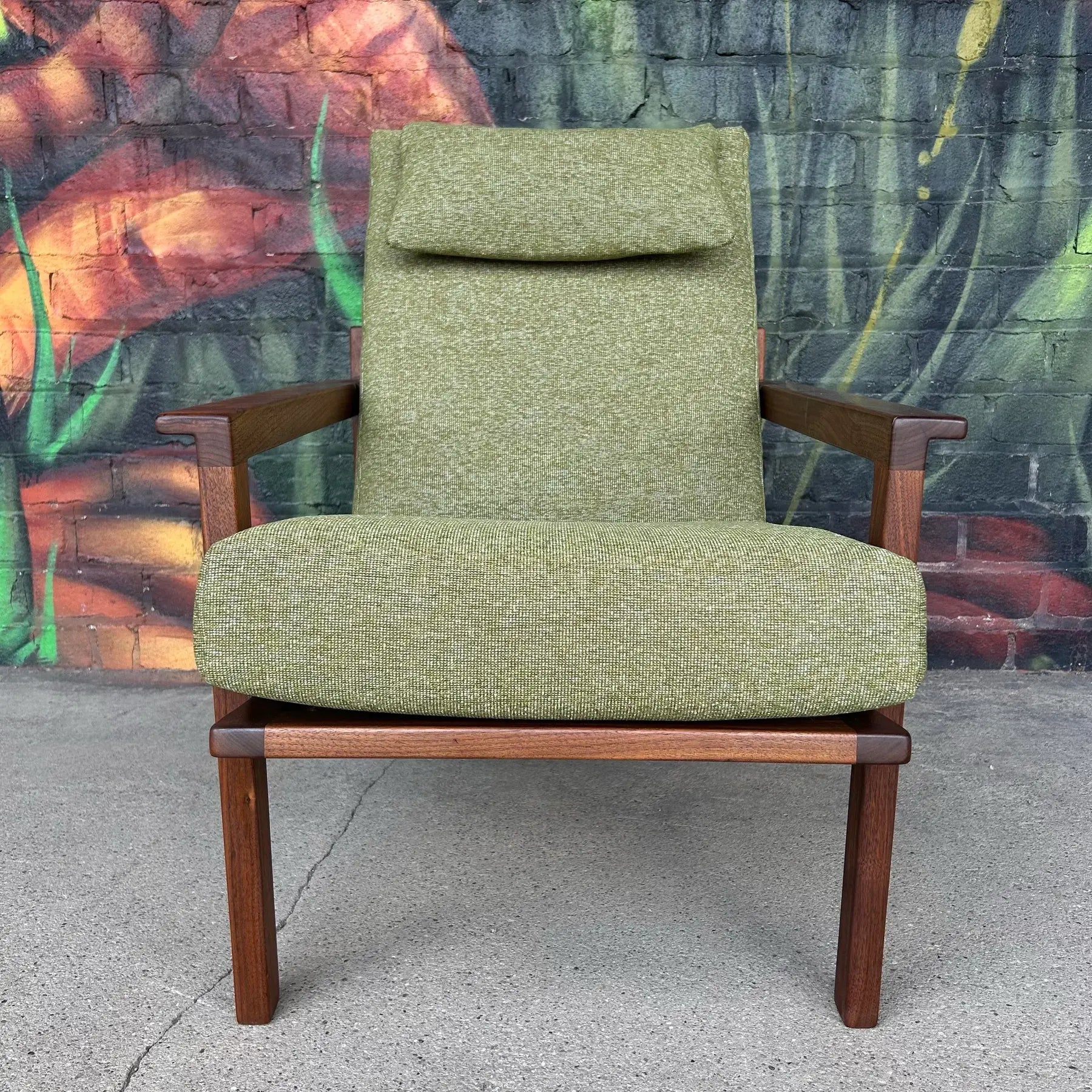 1969 Studio Made Arden Riddle Lounge Chair and Ottoman