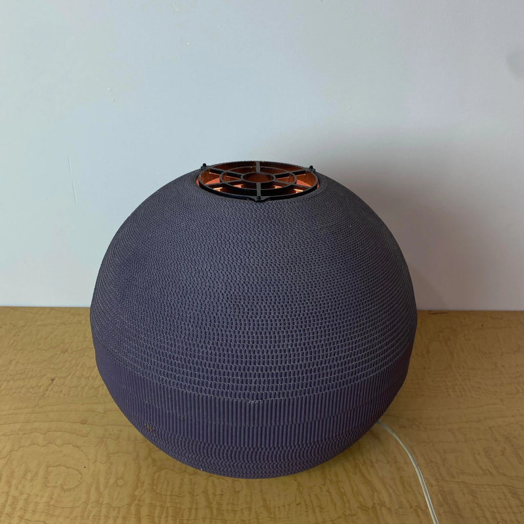 1970s Corrugated Cardboard Table Lamp