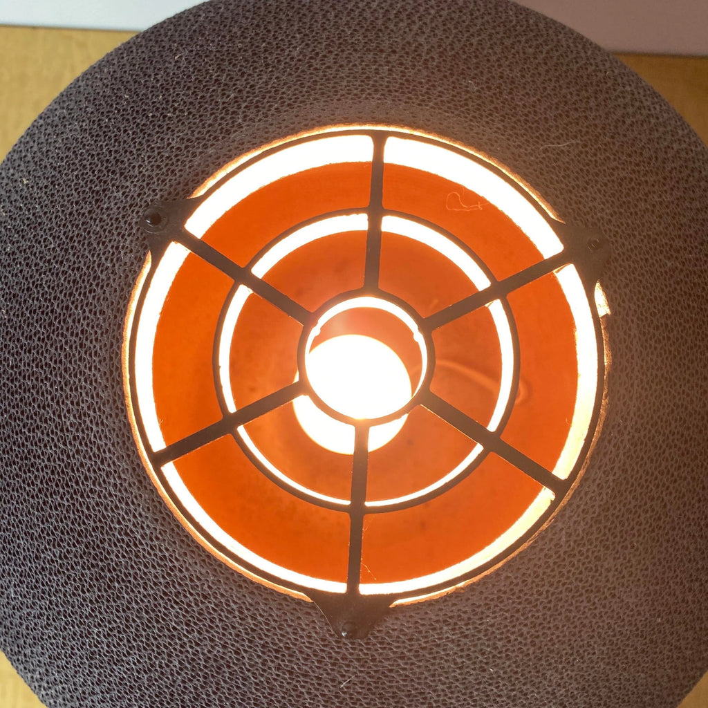 1970s Corrugated Cardboard Table Lamp