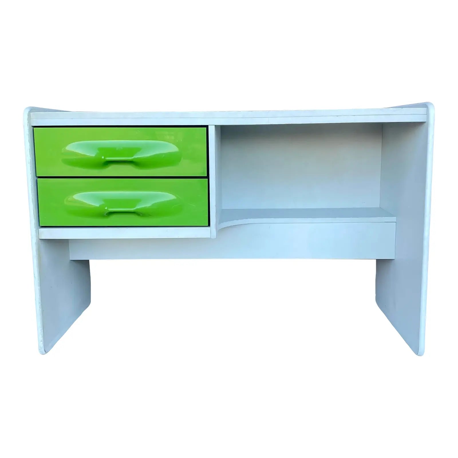 1970s Desk by Giovanni Maur for Treco Green Mid Century Modern Retro