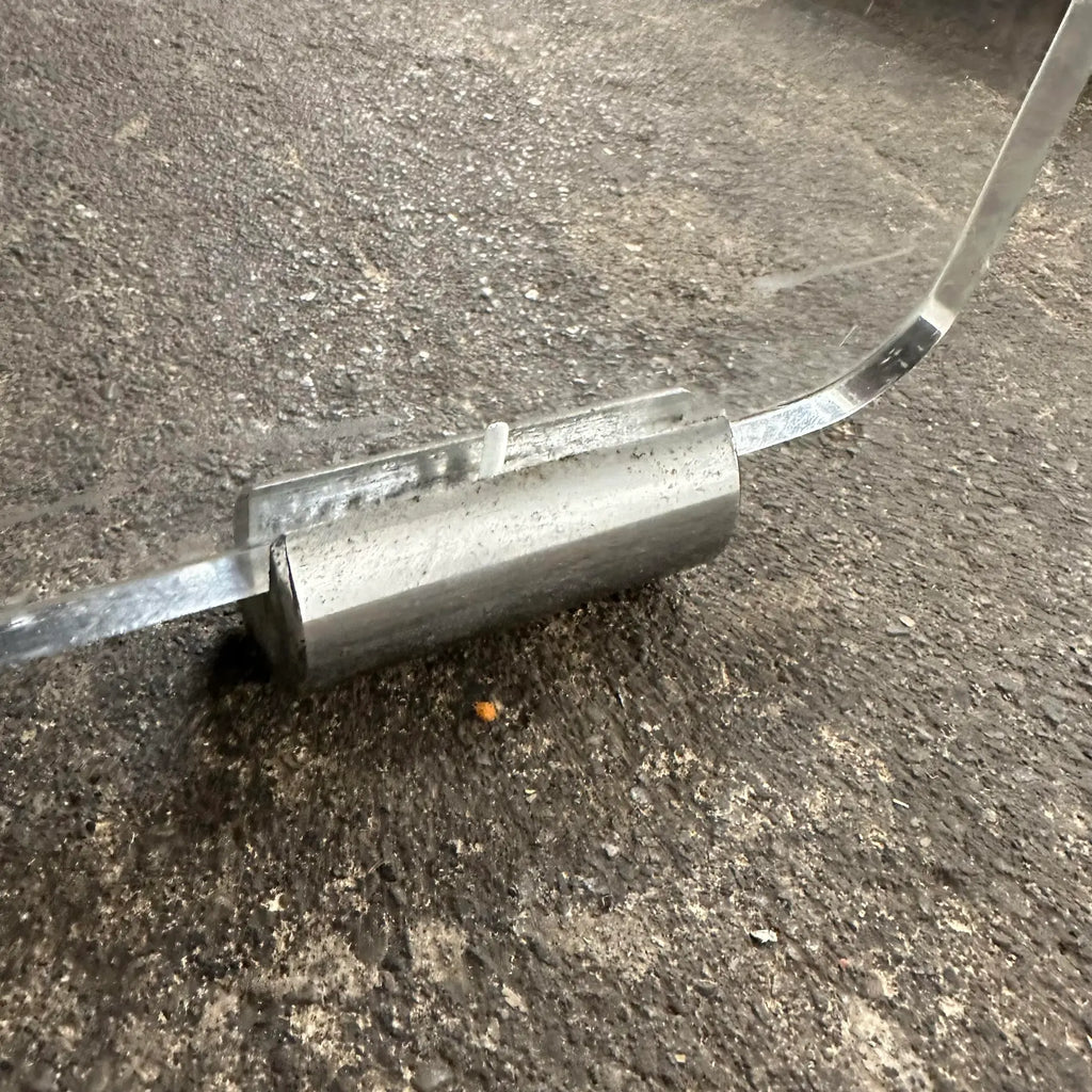 1970s Italian Pol Flex Artegna Lucite & Chrome Lounge Chair