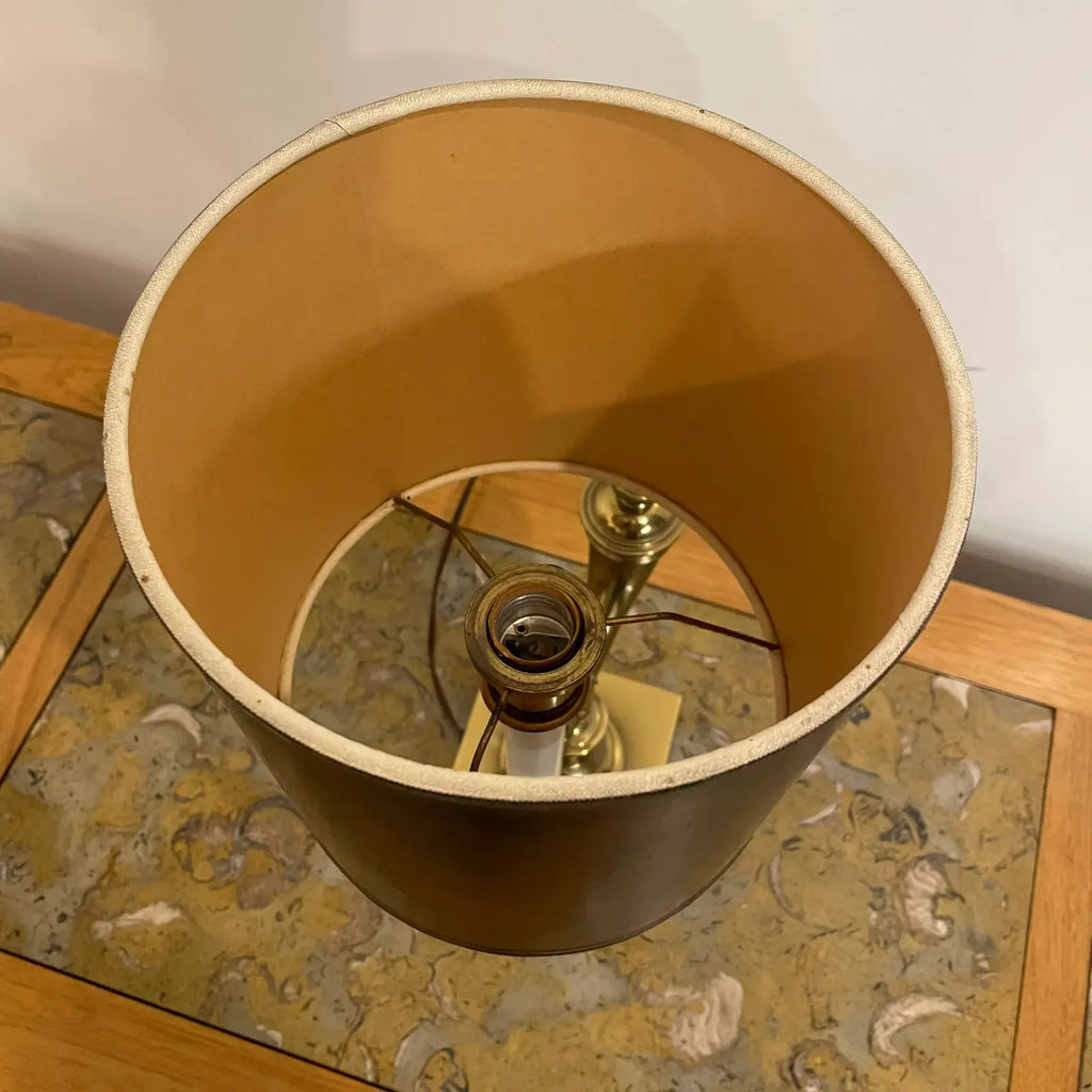 1970s Mid-Century Modern Brass Stiffel Table Lamp