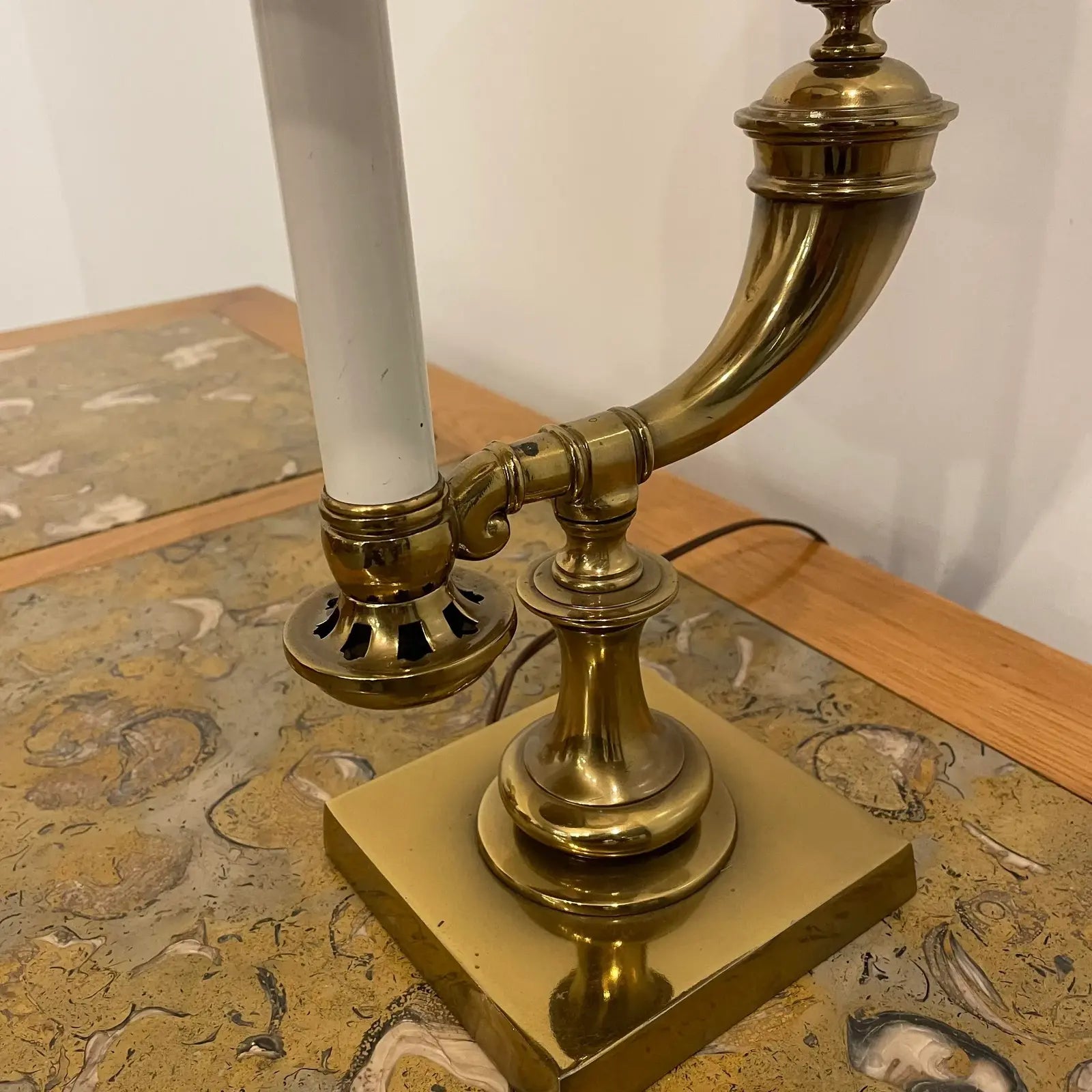 1970s Mid-Century Modern Brass Stiffel Table Lamp