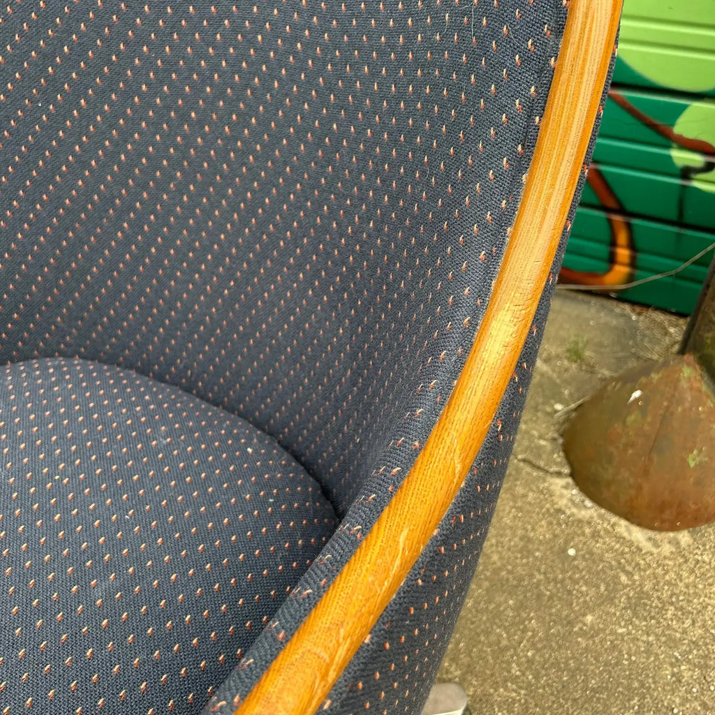 1970s Ward Bennett Office Chairs- Set of 5