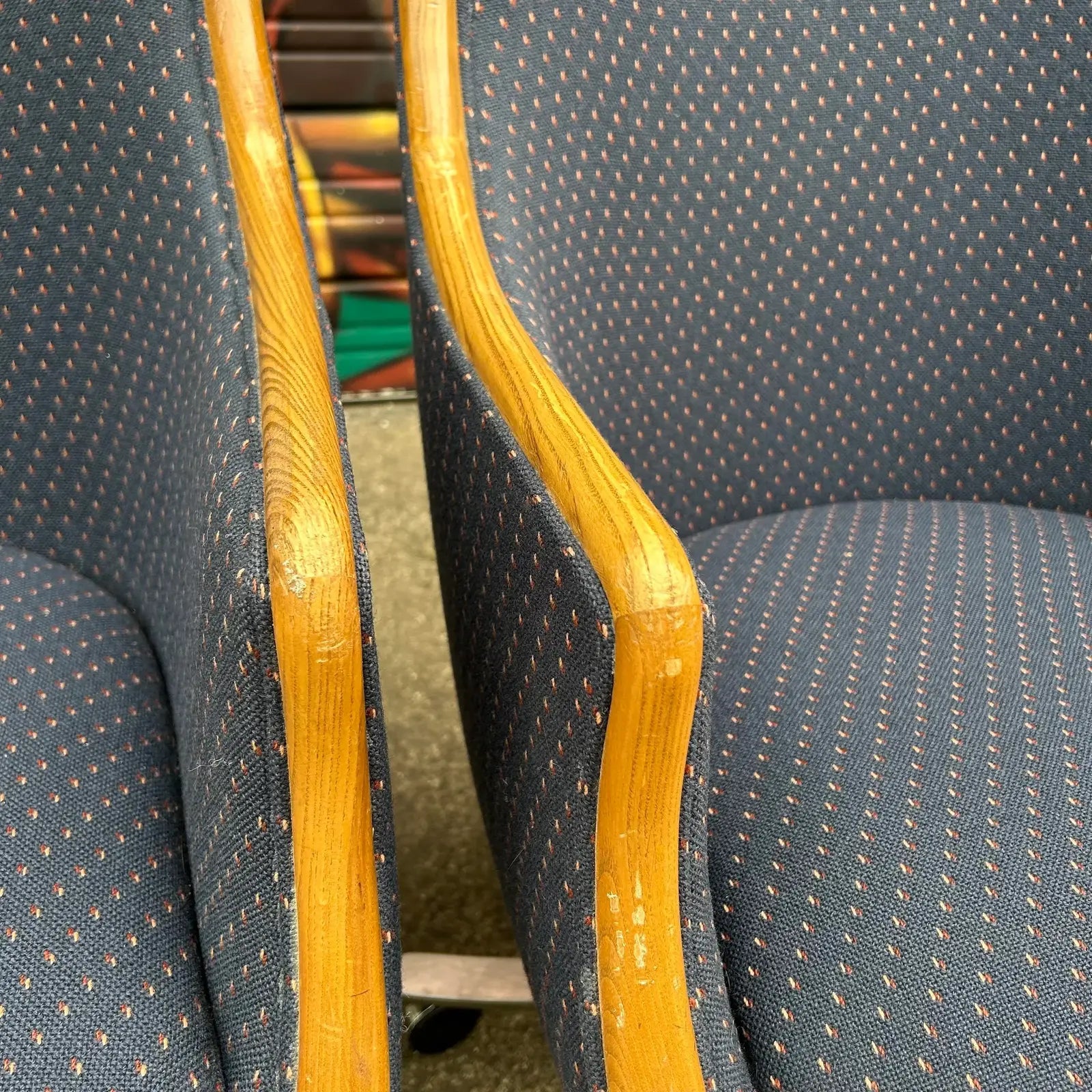 1970s Ward Bennett Office Chairs- Set of 5