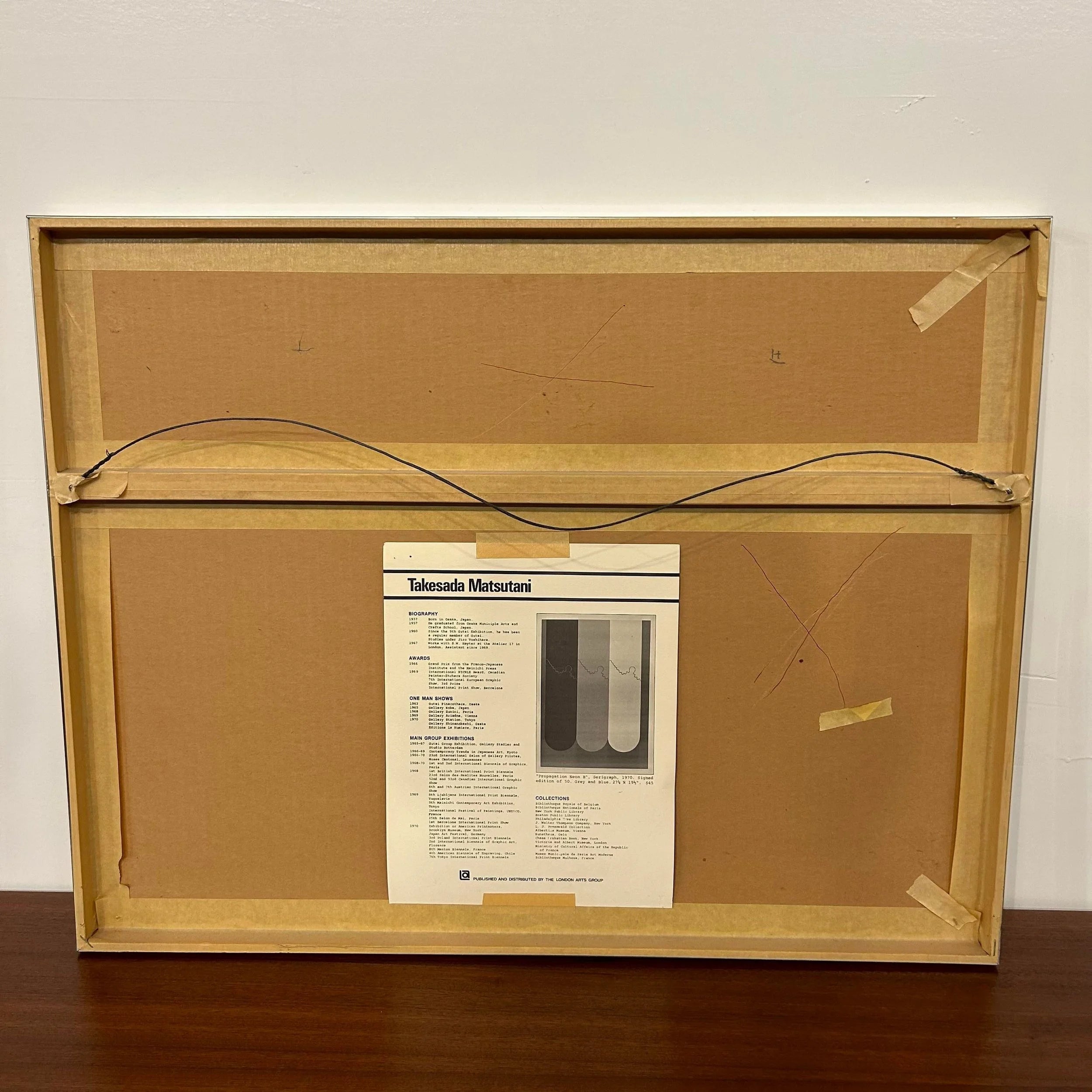 1971 Takesada Matsutani “Signal” Lithograph 70/75