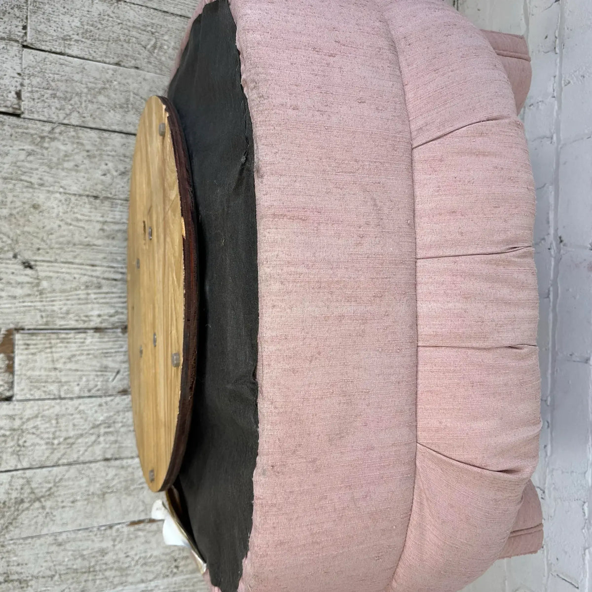 1980s Barrel Back Swivel Chair by Brookwood Furniture