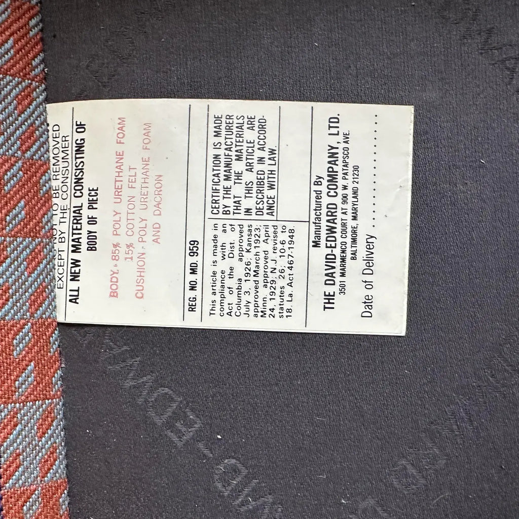 1980s David Edward Company Club Chair