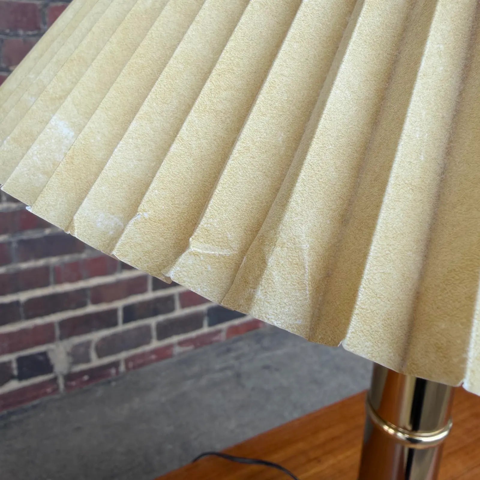 1980s Faux Bamboo Brass Table Lamps - A Pair
