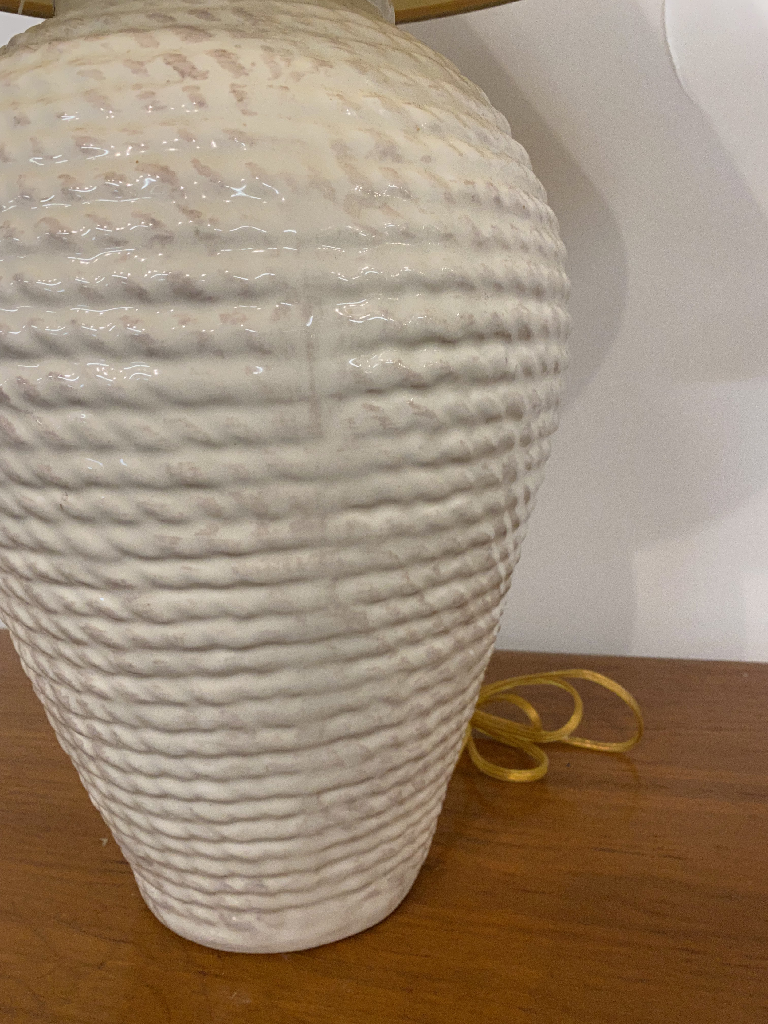 1980s Faux Rope Table Lamp