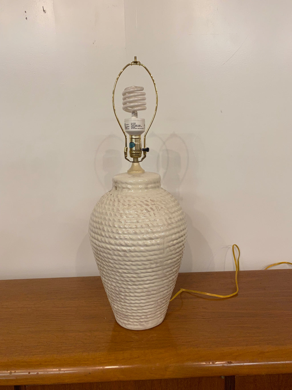 1980s Faux Rope Table Lamp