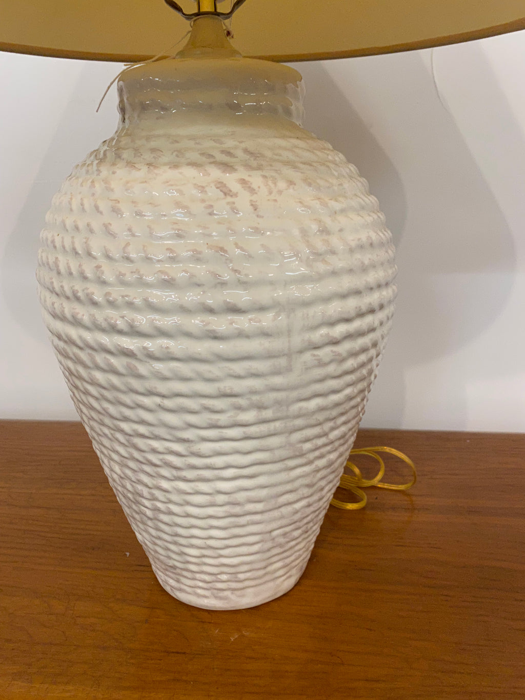 1980s Faux Rope Table Lamp