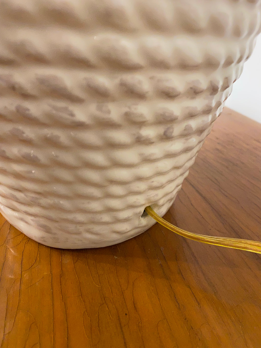 1980s Faux Rope Table Lamp
