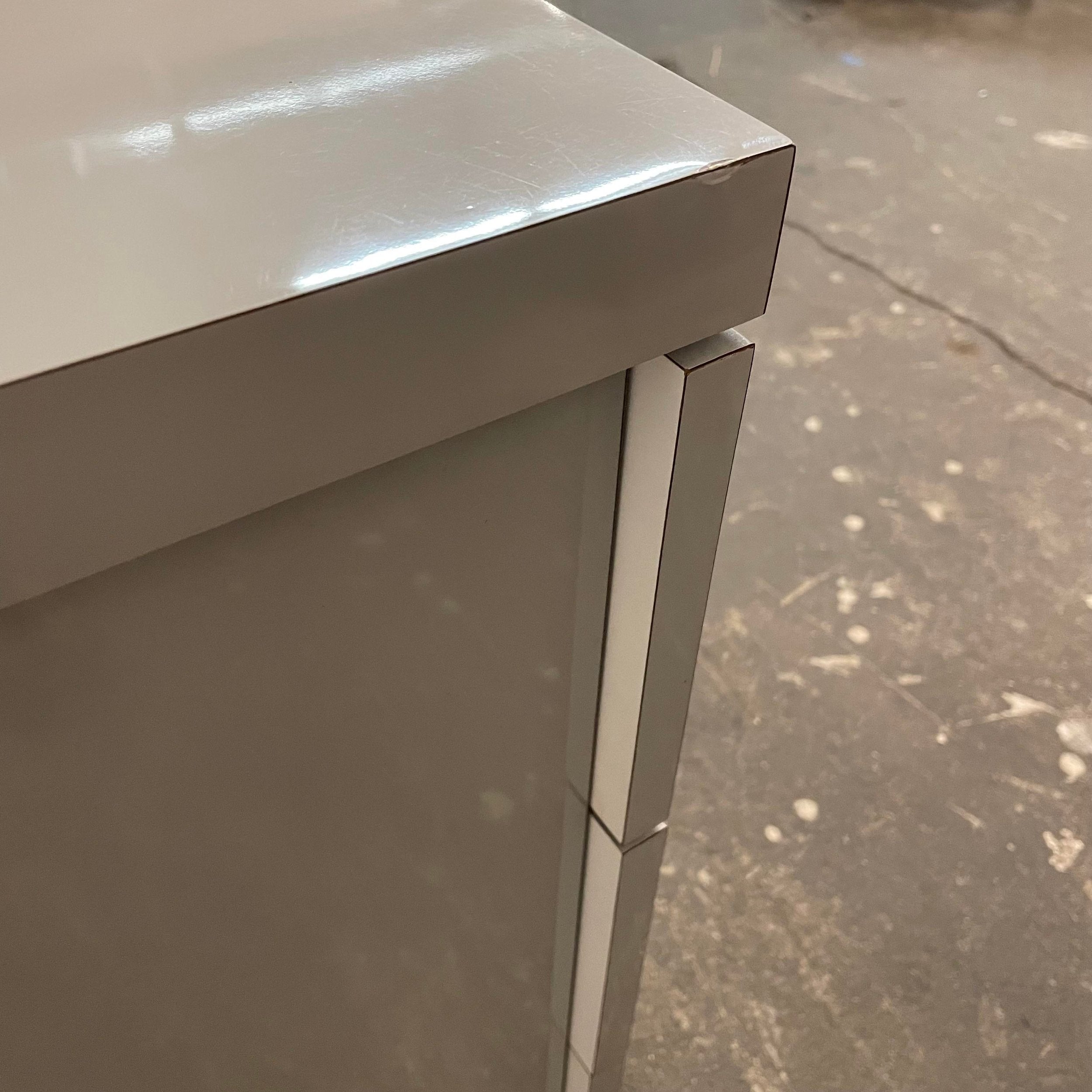 1980s Grey Cabinet 3 Drawer Dresser