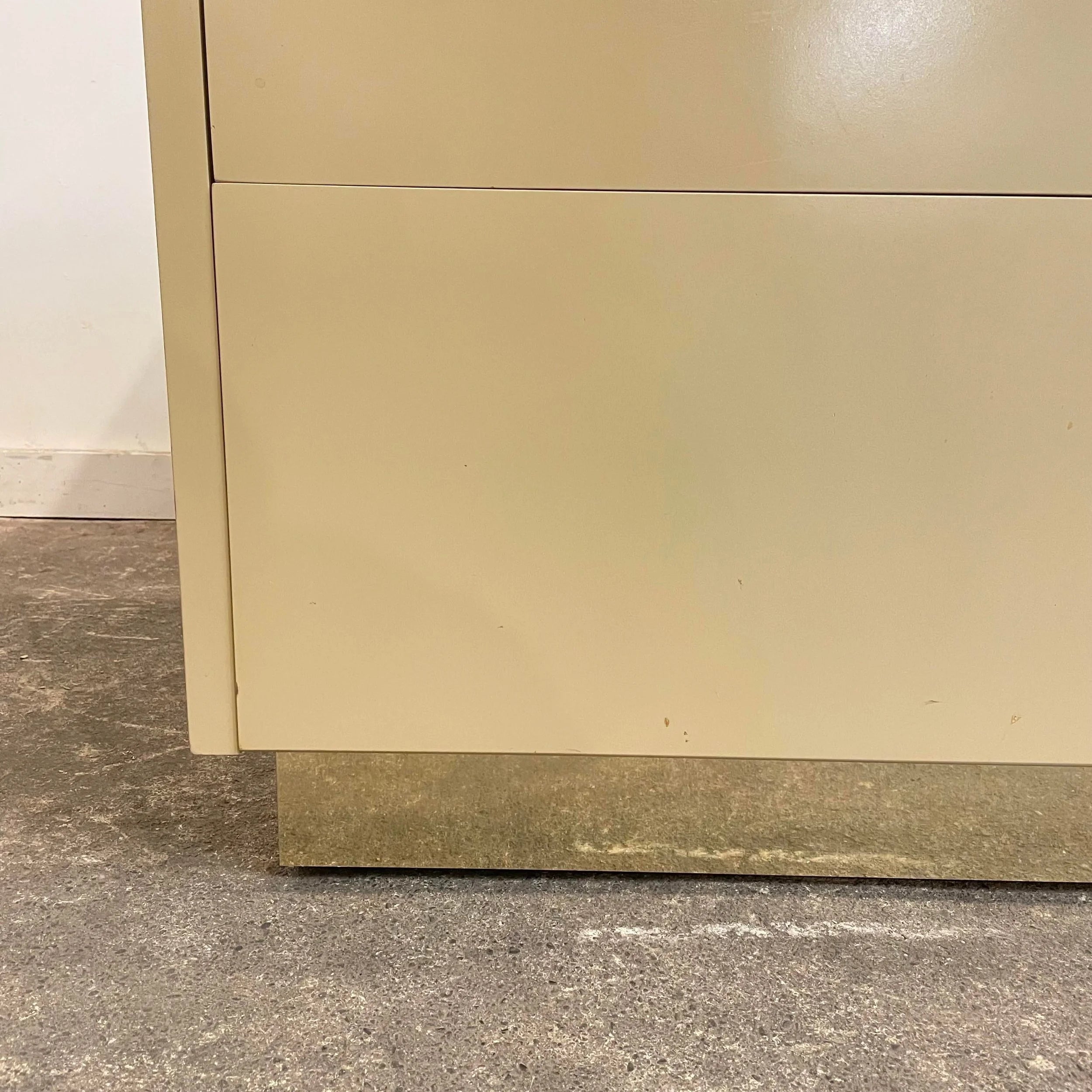 1980s Lane Brass 9 Drawer Low Dresser