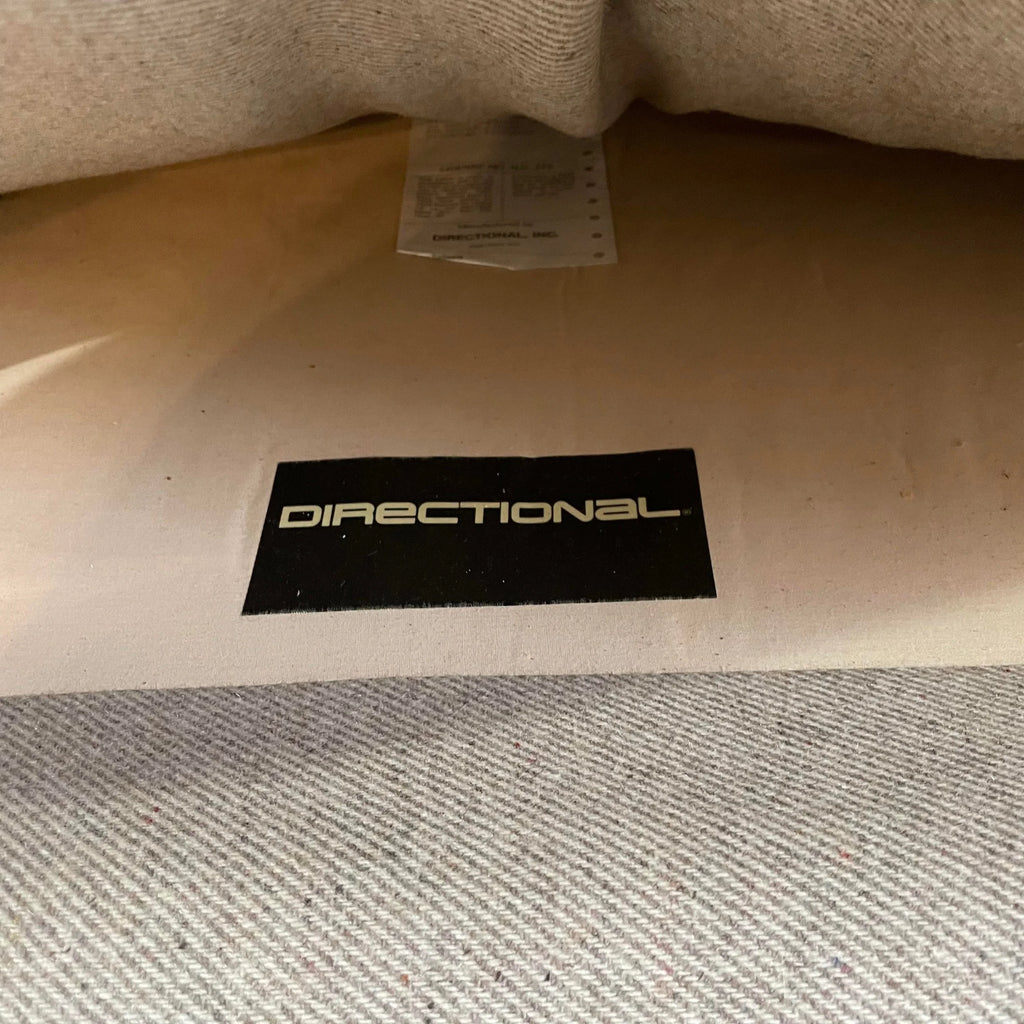 1980s Directional Lounge Chairs With Ottomans