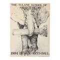 1981 Tulane School of Architecture Beaux-Arts Ball Lithograph Poster by Wellington Jay Reiter