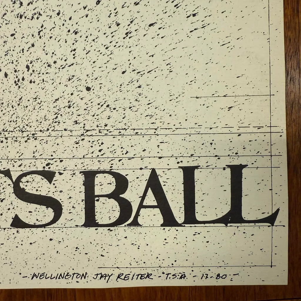 1981 Tulane School of Architecture Beaux-Arts Ball Lithograph Poster by Wellington Jay Reiter