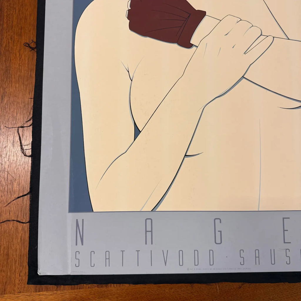 1985 Patrick Nagel "Commemorative #6" Serigraph Print