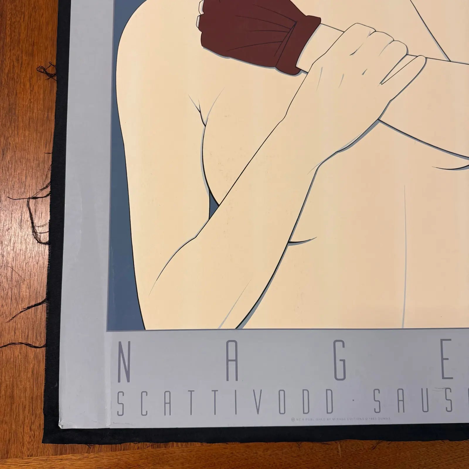 1985 Patrick Nagel "Commemorative #6" Serigraph Print