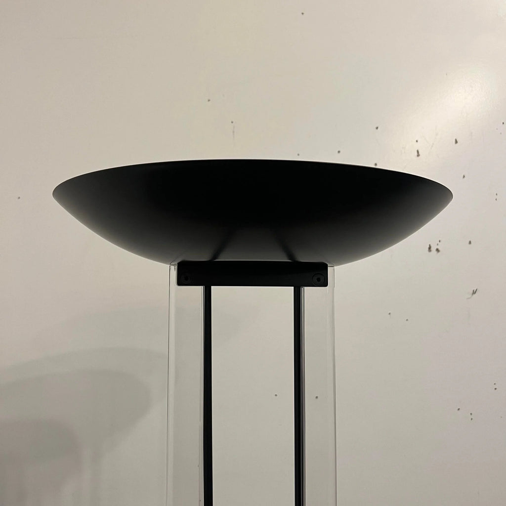 1986 Fredrick Raymond Lucite and Black Floor Lamp