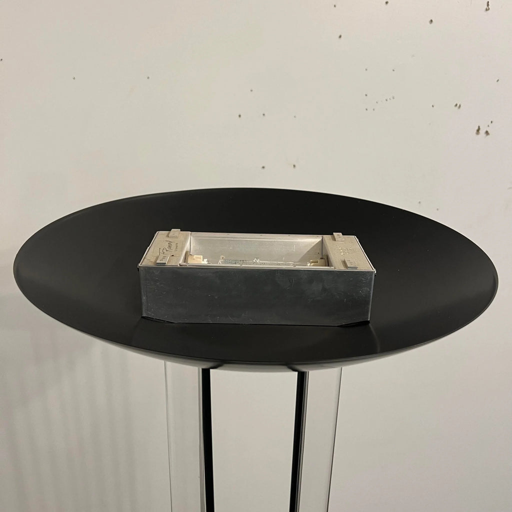 1986 Fredrick Raymond Lucite and Black Floor Lamp