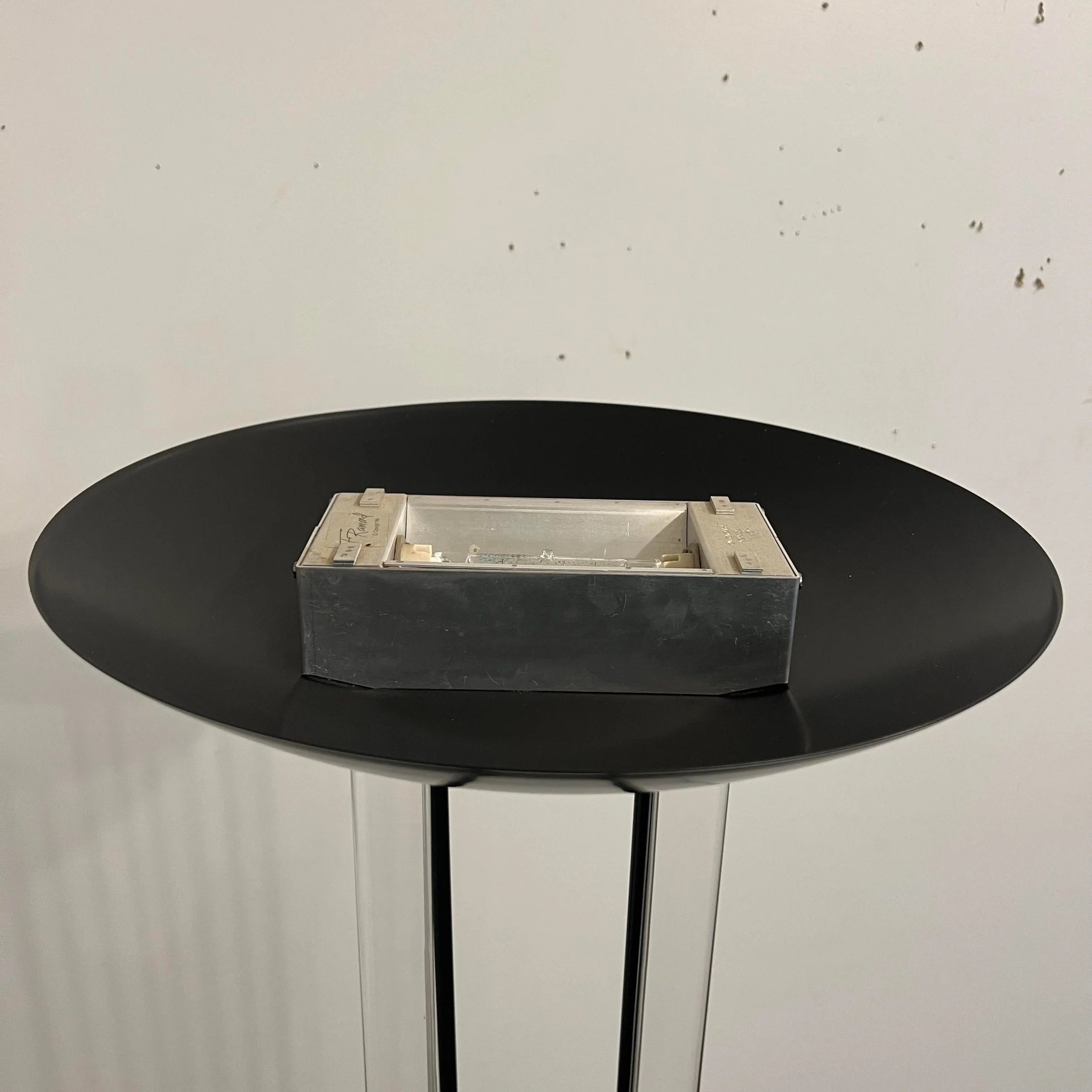 1986 Fredrick Raymond Lucite and Black Floor Lamp